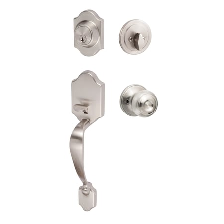 Sure-Loc Hardware Sure-Loc Hardware Coral Handleset, Juniper Handleset Trim, Satin Nickel CR507-JN 15
